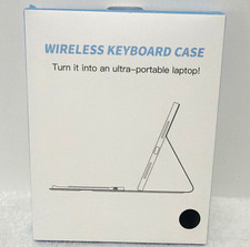 Harvopu Wireless Keyboard Folio Case for iPad 10th Gen 10.9 Black Pencil Holder picture