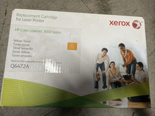NEW SEALED Replacement Toner Cartridge Q6472A YELLOW HP Color 3600 by XEROX picture