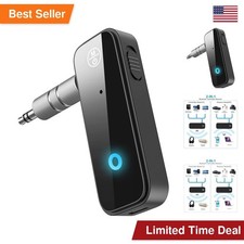 JXTZ Bluetooth 5.4 AUX Adapter Car Transmitter Receiver 2-in-1 3.5mm Wireless picture