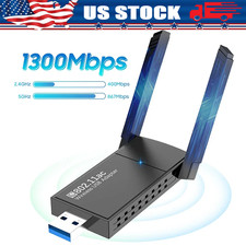 USB 3.0 Wireless WIFI Adapter 1300Mbps Long Range Dongle Dual Band Network lot picture