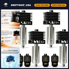 4-Pack 0.2mm/0.4mm P2S Hotend Nozzle Set for 3D Printers - Bambu Lab Compatible picture
