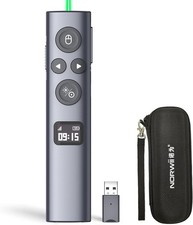 New Norwii N95s BLE Presentation Clicker w/ Digital Pointer USB-A Green Light picture