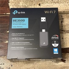 TP-LINK Archer TBE3500U Wi‑Fi 7 BE3500 Dual-Band USB 3.0 Adapter Black-Brand New picture