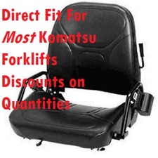 *KOMATSU* FOLDING FORKLIFT SEAT *ALLIS CHALMERS* CAT CLARK *CATERPILLAR* TOYOTA picture