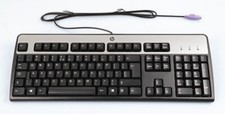 Lof of 10,  HP KB-0316 Keyboard; 104-Key, PS/2 Wired, Black/Silver (New) picture