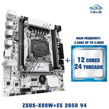 ZSUS X99-W Motherboard LGA2011-3 DDR4 M.2 NVMe Xeon E5 Kit picture