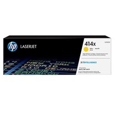 New Open Box HP 414X High Yield Yellow Original LaserJet Toner Cartridge, W2022X picture