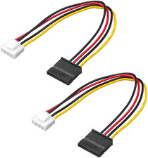 Owltree 2Pack 4 Pin to SATA Female Hard Drive Power Adapter Cable Compatible picture