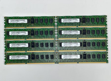 Lot of 8x Micron 32GB 4GB 1Rx4 PC3L-10600R RDIMM ECC DDR3 1333MHz RAM Memory picture