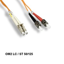 3M OM2 50/125 Fiber Optic Cable Multi-Mode Duplex LC/ST 2.0mm OD OFNR Data ATM picture