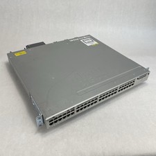 Cisco WS-C3850-48F-S 3850 1x PSU 48 1GE RJ-45 PoE Ports V07 Tested and Reset picture