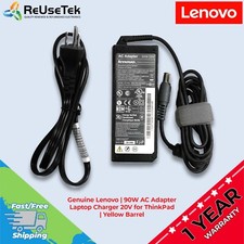 Genuine Lenovo | 90W AC Adapter Laptop Charger 20V for ThinkPad | Yellow Barrel picture