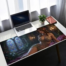Aerith FF7 XXL Gaming Mouse Pad Final Fantasy VII Anime Desk Mat picture