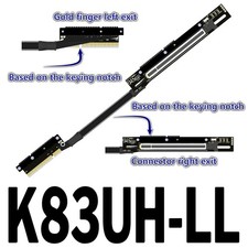 ADT-Link 30CM PCIe 5.0 X8 to X16 Ext Cable w/ Buckle Dual Reverse Side-Bend picture