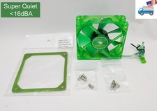NEW Evercool Ever Green 92mm 3-pin PC Case Cooling Fan w/ Anti-Vibration Pad picture