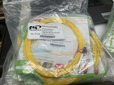 (10) FIS 9/125 Singlemode Fiber Optic Patchcord Duplex 5M SM SC/APC–LC/UPC New  picture