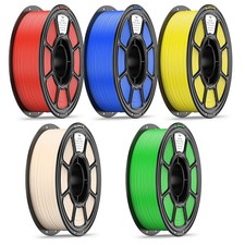 PLA 5 Pack 3D Printer Filament, 1.75mm PLA Filament Bundle, 5 Rolls Set For FDM  picture