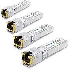 4-Pack 10G SFP+ to RJ45 Module 10Gbase-T Transceiver CAT6a/7 30m 98.4ft picture