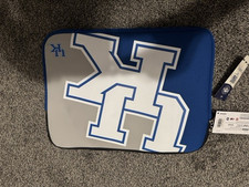 Blue & White Graphic Print Sleeve Case, Universal Compatible Laptop/Tablet. picture