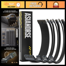 16AWG Silver-Plated PSU Cable Extension Kit, 24pin/4+4pin/8pin for Gaming PC - 3 picture