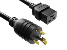 15ft NEMA L6-20P to IEC C19 PDU Power Cord, 12 AWG SJT Heavy Duty Locking, 20... picture