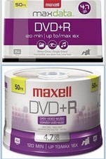 Maxell DVD+R 50pk 4.7 GB 4X 120 Min Spindle Brand New Sealed picture