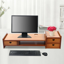 Computer Monitor Heightened Shelf Desk Storage Bracket Keyboard Base Rack picture
