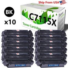 10PK C7115X 7115X Toner Cartridge Laser Jet 1200N 1220 Printer Monochrom picture