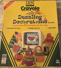 IBM's Crayola: Dazzling Creations for Windows or Mac CD-ROM New Sealed picture