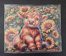 Highland Cow With Sunflower Background Colorful Mouse Pad picture
