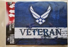 US AIR FORCE VETERAN NEOPRENE MOUSE PAD - MADE IN USA picture