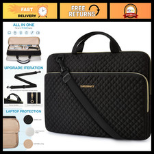 Water-Resistant Laptop Sleeve Case with Handle, Protective Padded Bag for 15.6