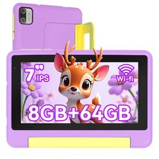 7 inch Kids Tablet Android Tablets 32GB 64GB ROM with Shockproof Touch Blue＆Pink picture