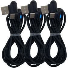 3 Pack Type C To USB A Cable 90 Degree Right Angle Fast Charger Cord For Samsung picture