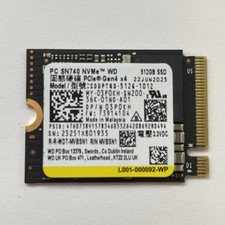 512GB Western Digital WD SN740 M.2 PCIe Gen4x4 NVMe 2230 SSD SDDPTQD-512G-1012 picture