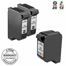 3pk Reman for HP 15 78 C6615DN C6578DN DeskJet 3820 920 940 PSC 750 950 310 picture
