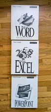 Vtg Microsoft Office User's Manuals-Word, Excel, PowerPoint (93/94) Retro Tech picture
