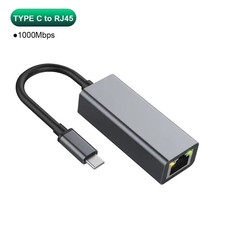 USB-C 3.1 Gigabit Ethernet LAN RJ45 1000Mbps Network Adapter for PC Mac Android picture