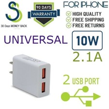 UNIVERSAL DC5V 2.1A 10W DUAL USB PORT Wall Charger Cube Power Adapter  [SS10 picture