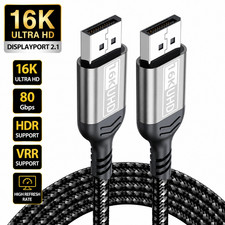 16K DisplayPort 2.1 Cable 80Gbps HDR VRR DP Cable for PC TV Xbox 1M-5M picture