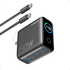 Anker |Laptop Charger, 140W Max 4-Port GaN USB C Charger Block with Smart picture