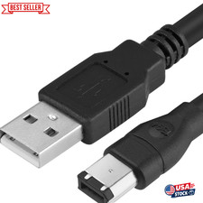 Firewire to USB Adapter Cable 6-Pin IEEE 1394 Male to USB 2.0 Male Converter Fir picture