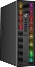 HP RGB GAMING DESKTOP COMPUTER PC INTEL i5 GEFORCE 730 16GB 2TB HD WIFI WIN 11 picture