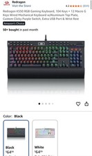 Redragon K550 RGB Gaming Keyboard, 104 Keys + 12 Macro picture