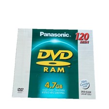 NEW SEALED PANASONIC DVD RAM 4.7 GB 120 Min Single Sided Rewritable LM-AF120U picture