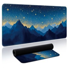 Zotia Aesthetic Desk Mat, Starlit Mirror 35.4x15.7 Inch picture