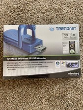 NEW IN PLASTIC - TRENDnet Blue 54Mbps Wireless G USB Adapter  picture