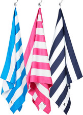 Beach Towel Bundle - 3X Cabana Beach Towel - for Travel, Swimming, Camping, Holi picture