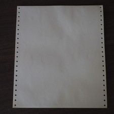 Vintage Continuous Dot Matrix Printer Paper Tractor Feed 8.5x11 40 Sheets NOS picture