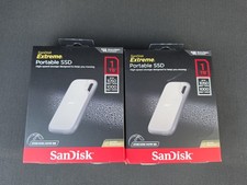 2x SanDisk Extreme Portable 1tb SSD - Up to 1050MB/s, USB-C, USB 3.2-Grey New  picture